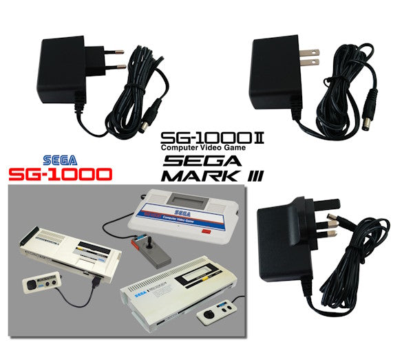 Jantoy Adaptateur Lobal AC/DC pour Sega SG-1000, SG-1000II, Mark III, Mega Drive, Game Gear, Mega CD, câble d'alimentation PSU, chargeur mural PSU Jantoy Adaptateur Lobal AC/DC pour Sega SG-1000, SG-1000II, Mark III, Mega Drive, Game Gear, Mega CD, câble d'alimentation PSU, chargeur mural PSU