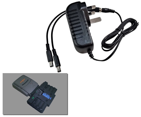 Regulated 2-in-1 power supply for NEC PC Engine SuperGrafX + Super CD-Rom2 with UK plug