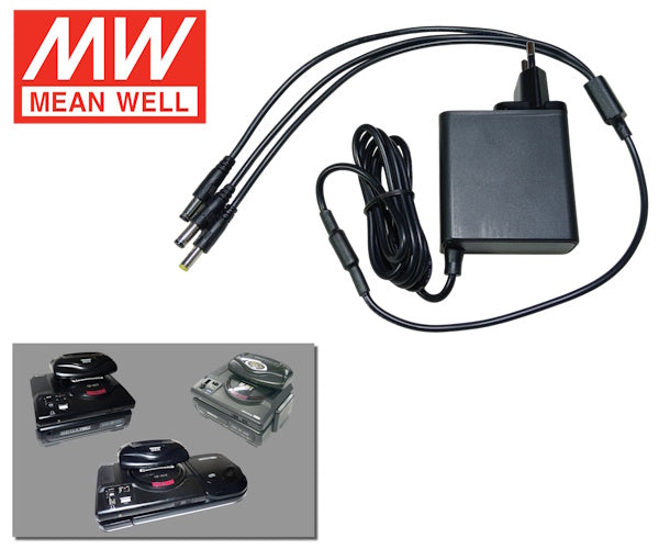 MEGAREX, VNGD 3点セット Power Supply 3-in-1 for Sega Mega Drive/Genesis+CD+32X