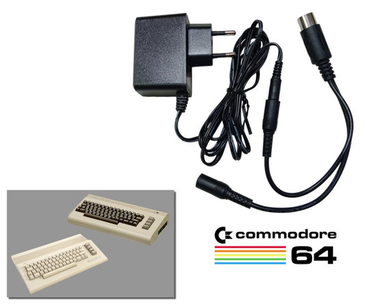 Power Supply Cable Adapter for Commodore 64 & 64C