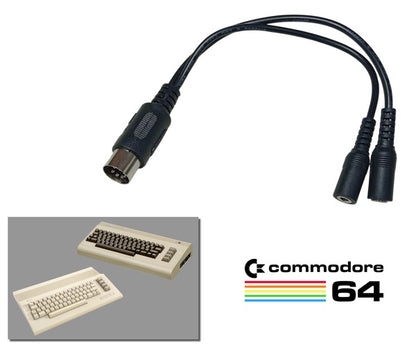 Power Supply Cable Adapter for Commodore 64 & 64C